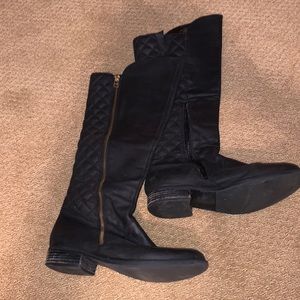 Northsde leather boots black size 8